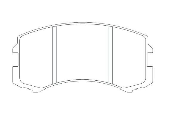 KAVO PARTS Bremžu uzliku kompl., Disku bremzes KBP-5537